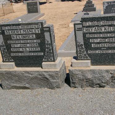 KELBRICK Albert Manley -1954 &amp; Emily Ann -1948