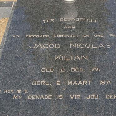 KILIAN Jacob Nicolas 1911-1971 &amp; Petronella Johanna KILIAN 1907-