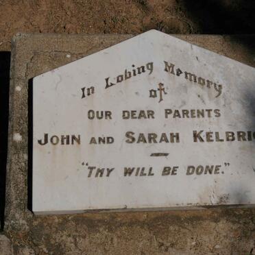 KELBRICK John &amp; Sarah