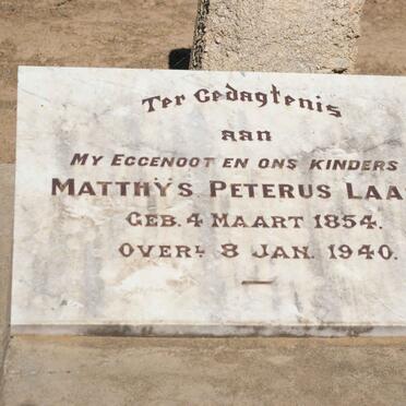 LAAS Matthys Peterus 1854-1940 &amp; Fredrika E.M. KOEN 1869-1945