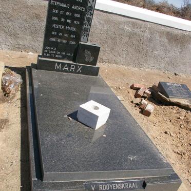 MARX Stephanus Andries 1906-1976 &amp; Hester Maria 1914-2005