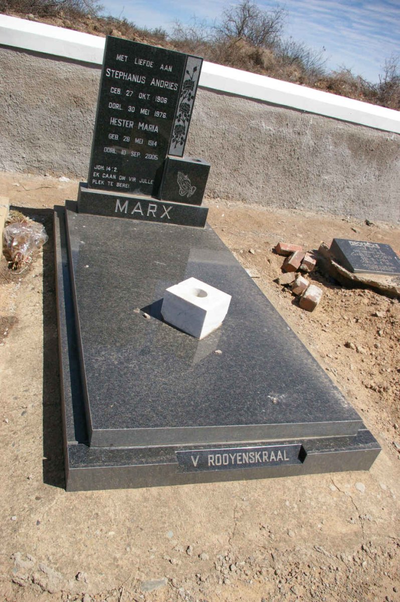 MARX Stephanus Andries 1906-1976 &amp; Hester Maria 1914-2005