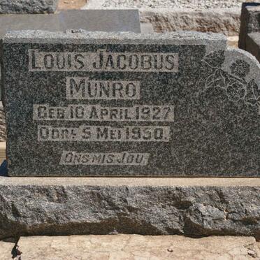 MUNRO Louis Jacobus 1927-1950