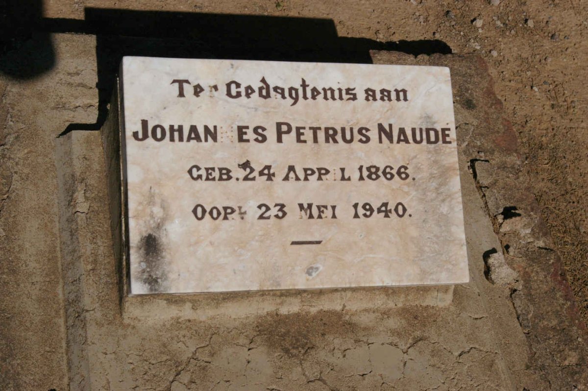 NAUDE Johannes Petrus 1866-1940