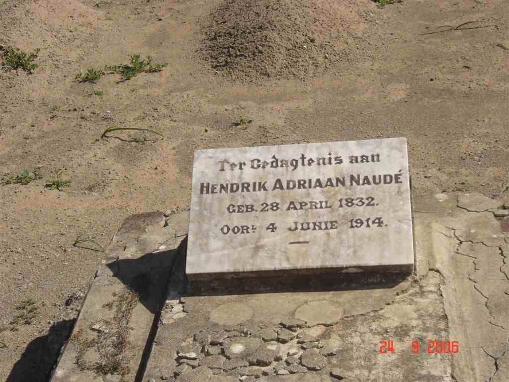NAUDE Hendrik Adriaan 1832-1914