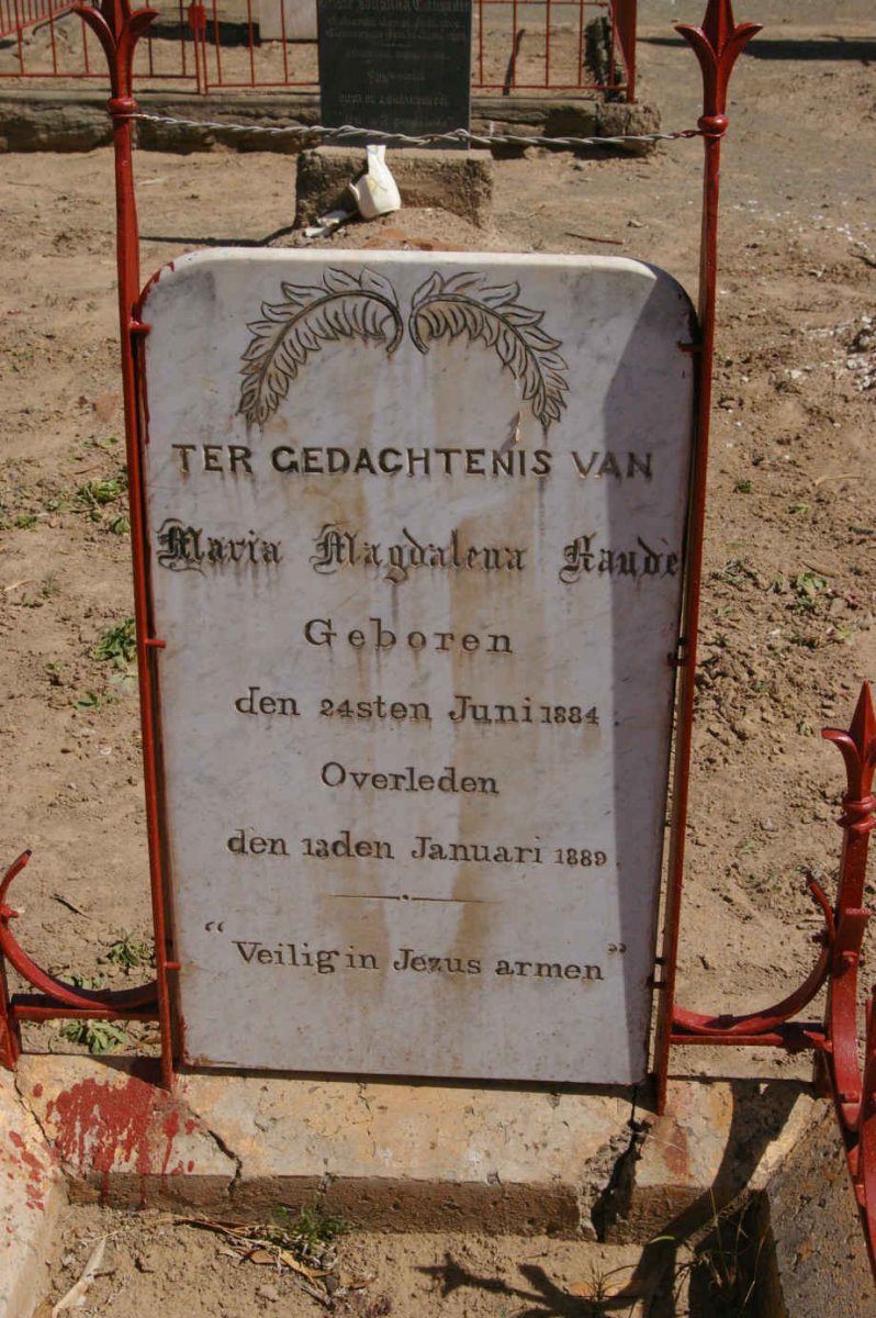 NAUDE Maria Magdalena 1884-1889