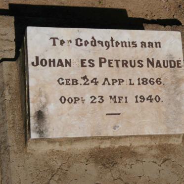 NAUDE Johannes Petrus 1866-1940