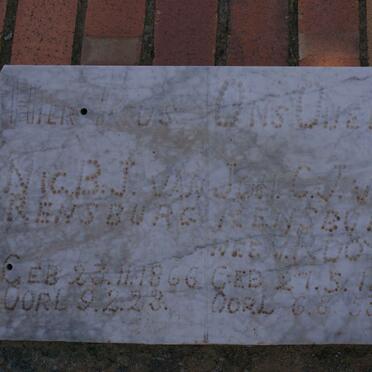 RENSBURG Nic. B.J., van 1866-1923 &amp; Joh. C.J. V. ROOYEN 1872-1953