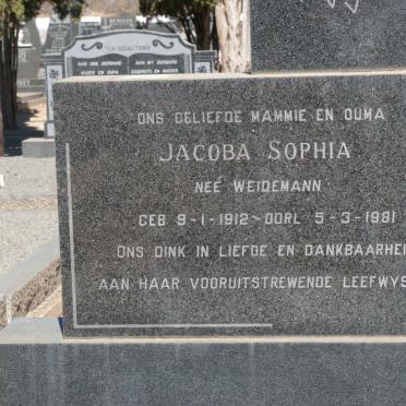 RENSBURG Frederick Johannes, Janse van 1903-1969 &amp; Jacoba Sophia WEIDEMAN 1912-1981