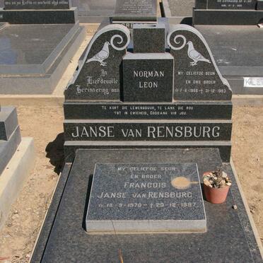 RENSBURG Norman Leon, Janse van 1966-1983 :: JANSE VAN RENSBURG Francois 1970-1997