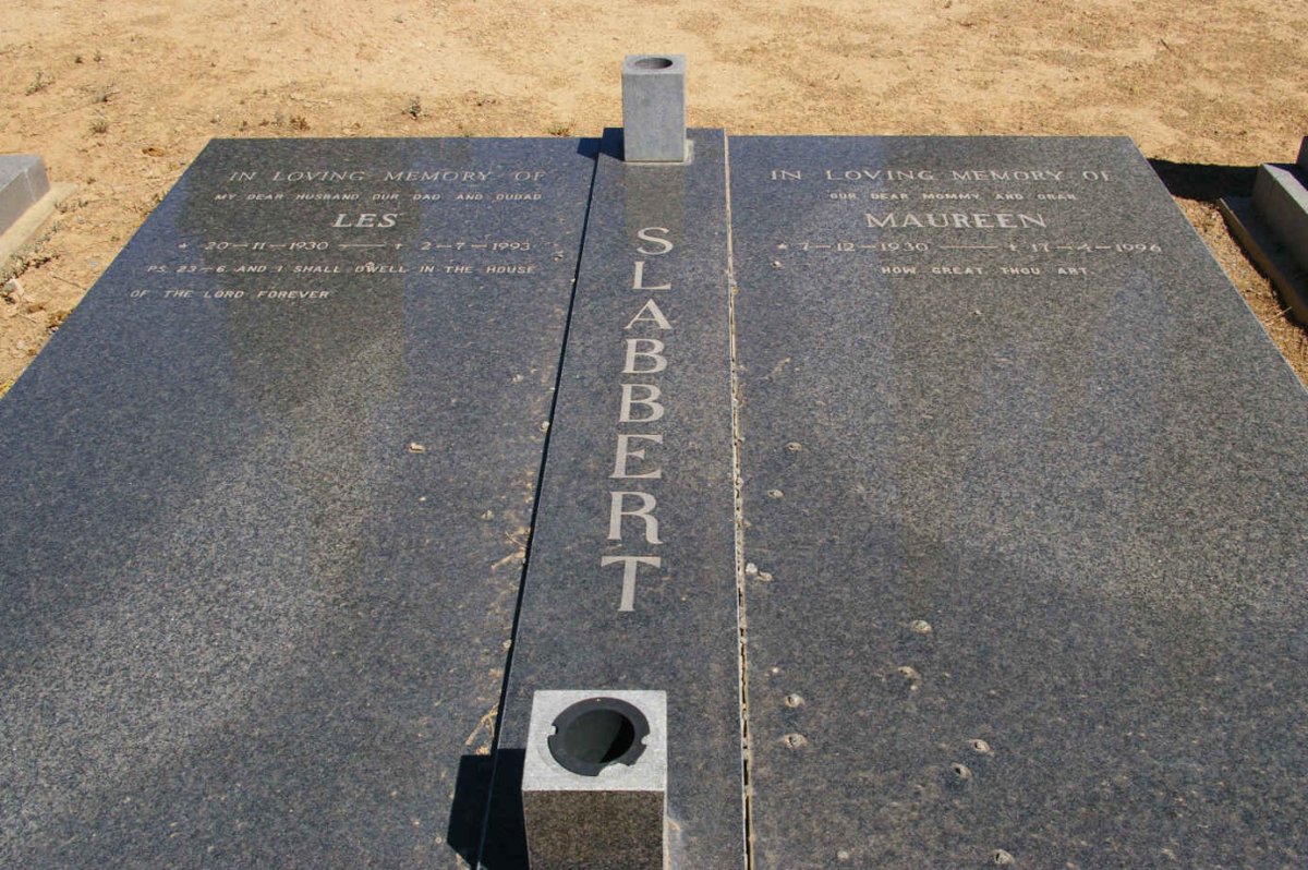 SLABBERT Les 1930-1993 &amp; Maureen 1930-1996