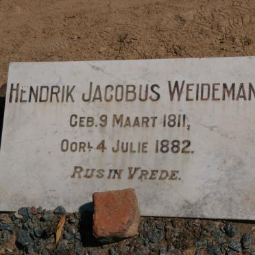 WEIDEMAN Hendrik Jacobus 1811-1882