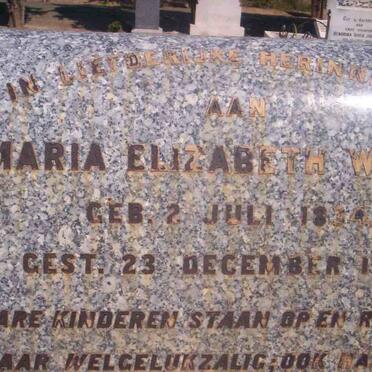 WEITSZ Maria Elizabeth 1834-1901