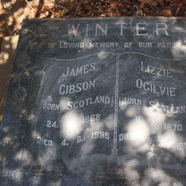 WINTER James Gibson 1868-1955 &amp; Lizzie Ogilvie 1870-1907