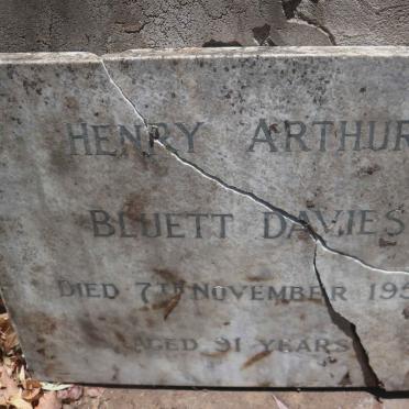 DAVIES Henry Arthur Bluett -1950