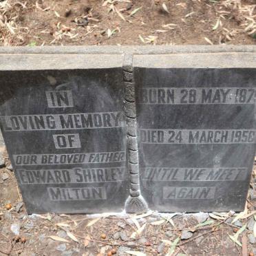 MILTON Edward Shirley 1879-1958