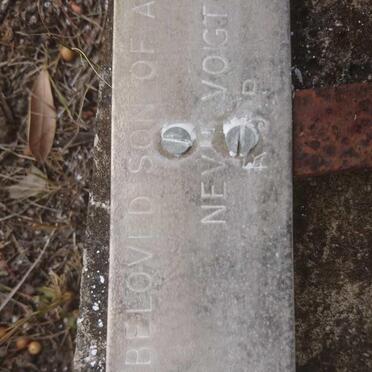 VOIGT Nevil 1930-1931