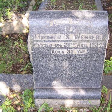 WEBBER Lorimer S. -1934