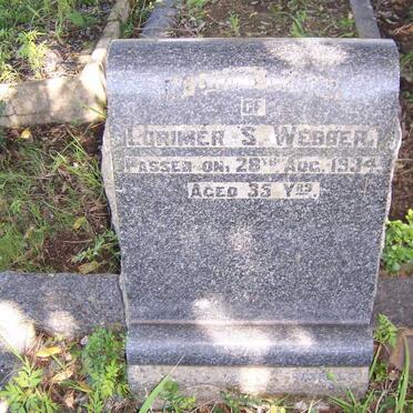 WEBBER Lorimer S. -1934