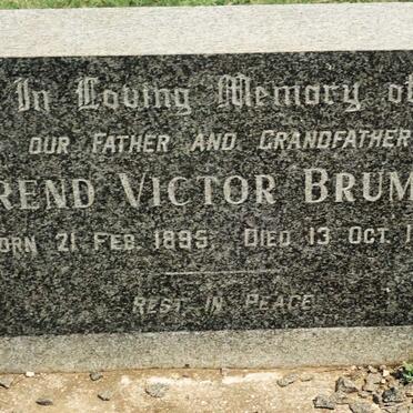 BRUMMER Barend Victor 1895-1970