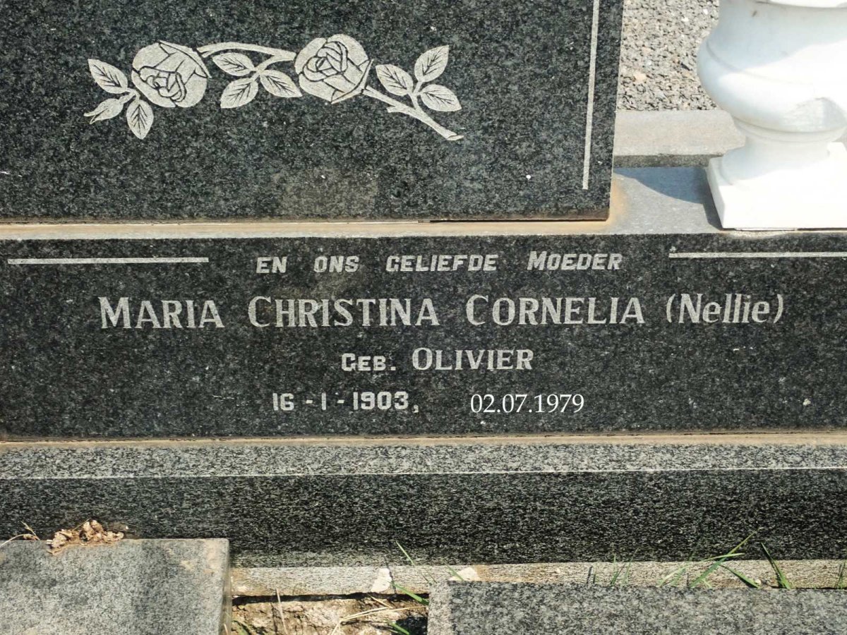 BOTHA Abraham Johannes 1895-1966 &amp; Maria Christina Cornelia OLIVIER 1903-1979