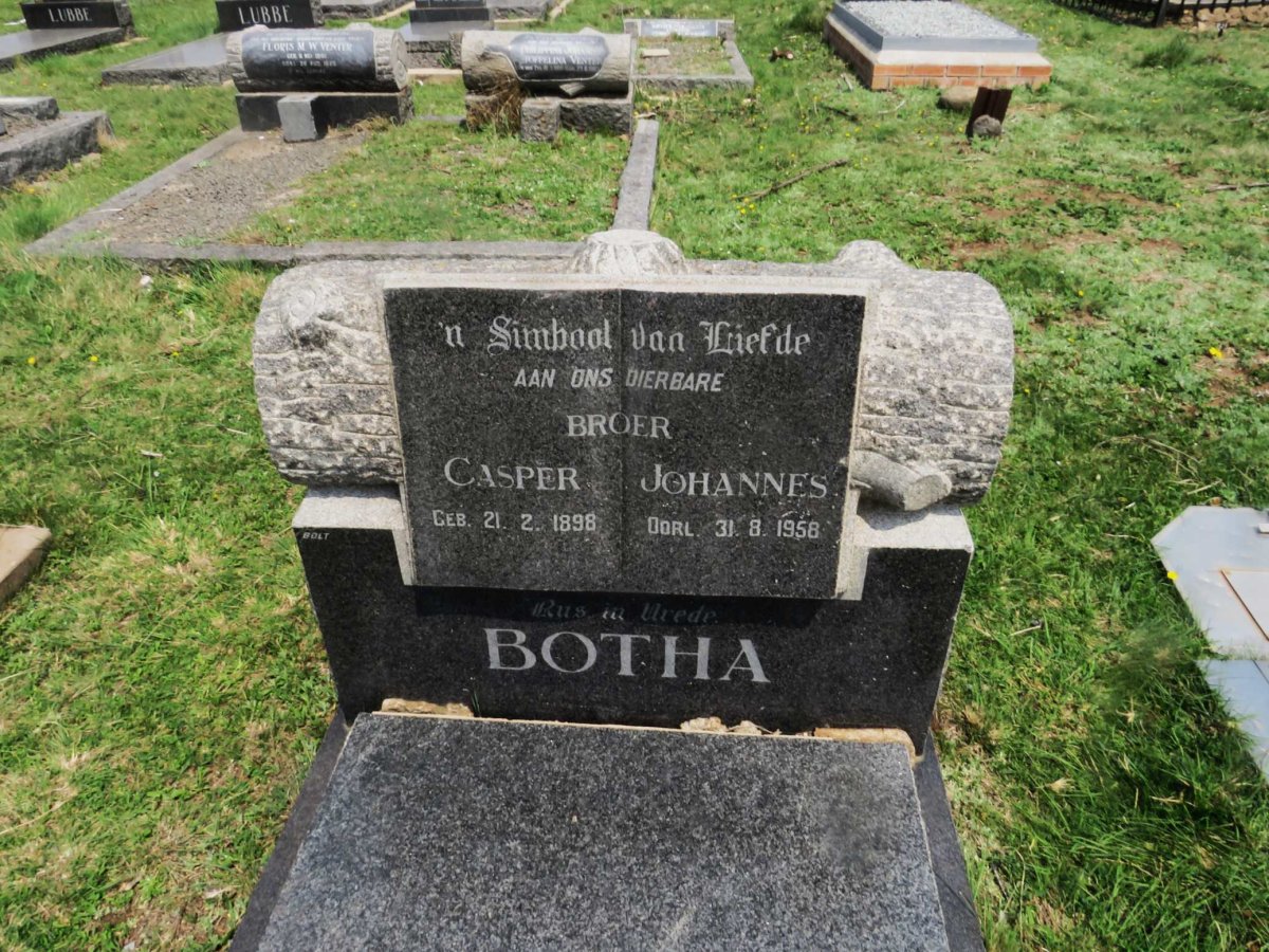 BOTHA Casper Johannes 1898-1958