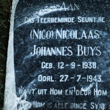 BUYS Nicolaas Johannes 1938-1943