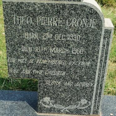 CRONJE Theo Pierre 1930-1960