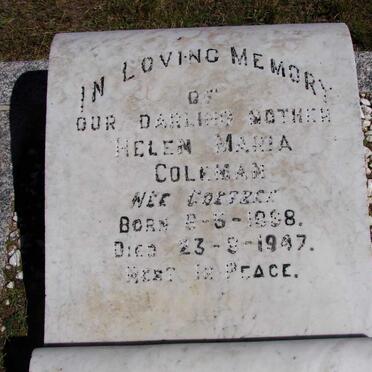COLEMAN Helen Maria nee COETZER 1888-1947