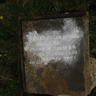 CILLIERS Jan Arnoldus Hendrik 1894-1905