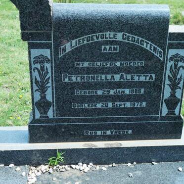 CRONJE Gideon George 1886-1936 &amp; Petronella Aletta 1888-1972