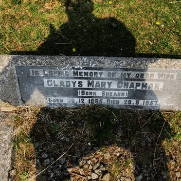 CHAPMAN Gladys Mary nee SHEARD 1885-1957