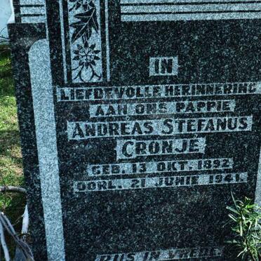 CRONJE Andreas Stefanus 1892-1941