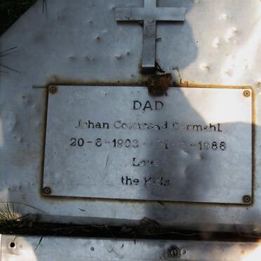 DORMEHL Johan Coenraad 1903-1988