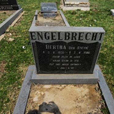 ENGELBRECHT Bertha nee STEYN 1930-1986