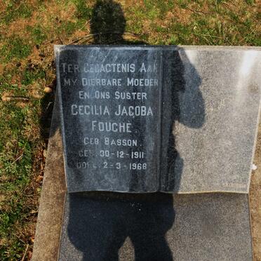 FOUCHE Cecilia Jacoba nee BASSON 1911-1968