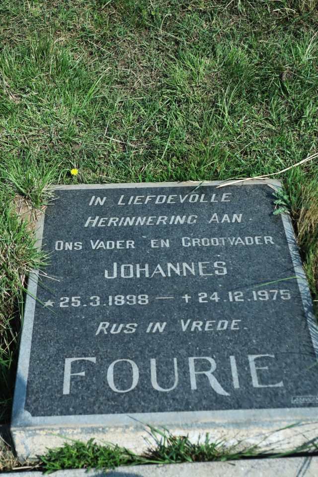FOURIE Johannes 1898-1975