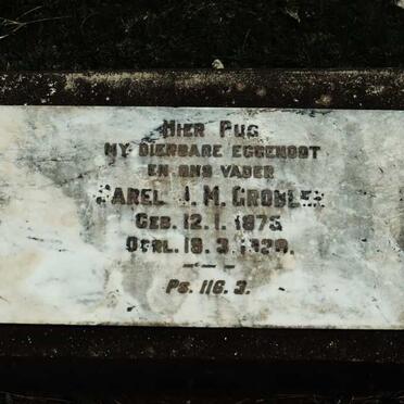 GROBLER Sarel J.M. 1875-192?