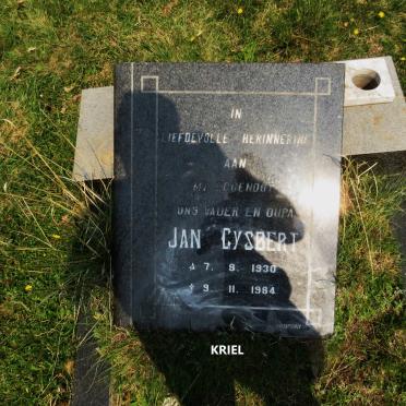 KRIEL Jan Gysbert 1930-1984