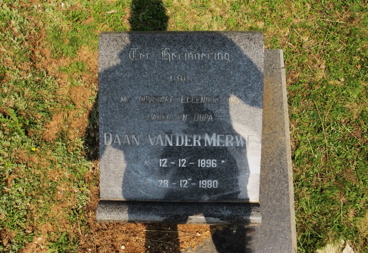 MERWE Daan, van der 1896-1980