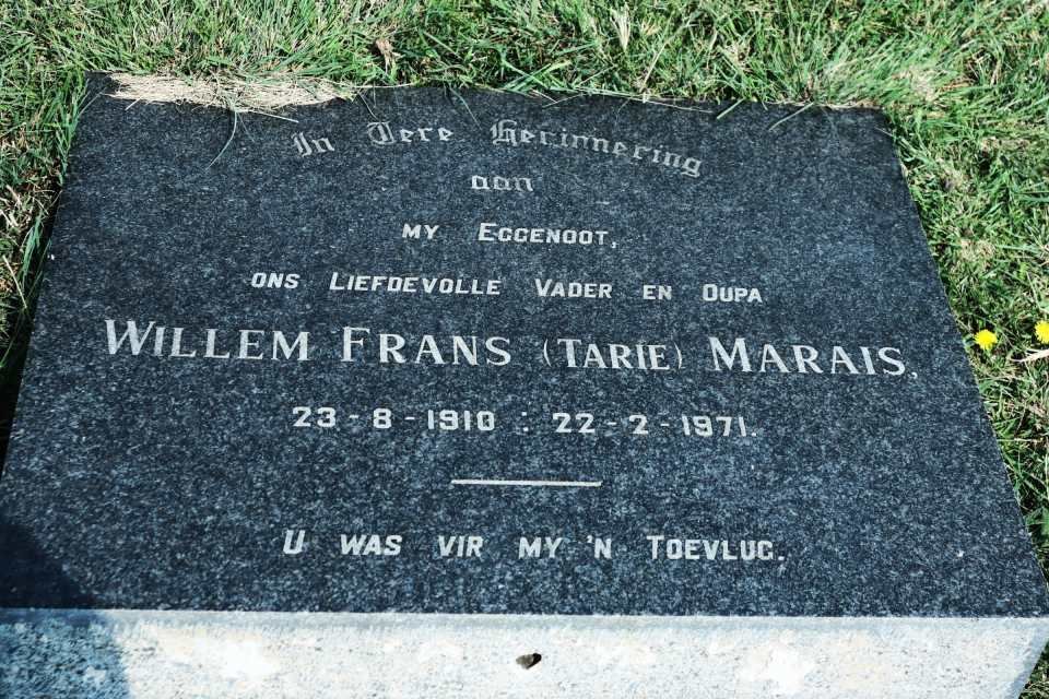 MARAIS Willem Frans 1910-1971