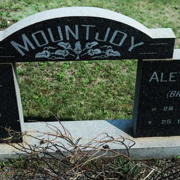 MOUNTJOY Fritz J. 1893-1973 &amp; Aletta J. BRITS 1895-1976
