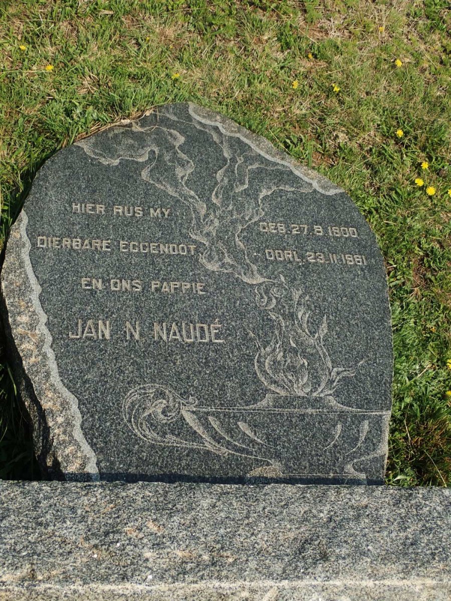 NAUDE Jan N. 1900-1981