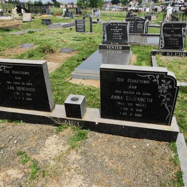 NEL Jan Hendrick 1916-1980 &amp; Anna Elizabeth V.D.WALT 1918-1980