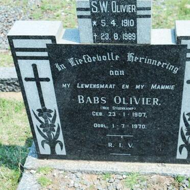 OLIVIER S.W. 1910-1989 &amp; Babs STEENKAMP 1907-1970