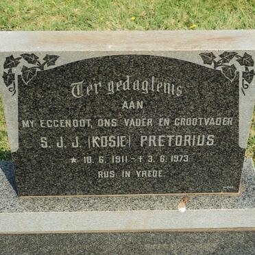 PRETORIUS S.J.J. 1911-1973