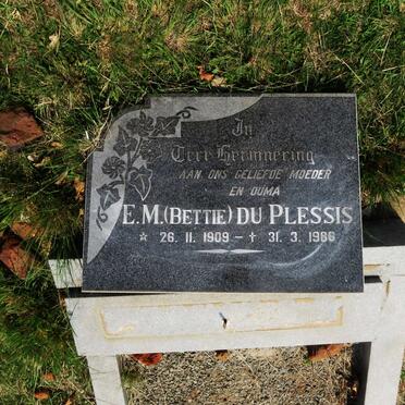 PLESSIS E.M., du 1909-1986