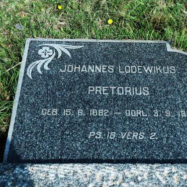 PRETORIUS Johannes Lodewikus 1882-1958