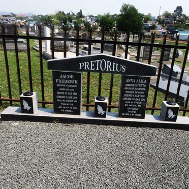 PRETORIUS Jacob Frederik 1929-2016 &amp; Anna Alida STEYN 1936-2013
