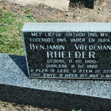 RHEEDER Benjamin Vredeman 1900-1990